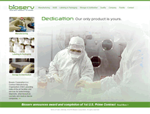 Tablet Screenshot of bioservamerica.com
